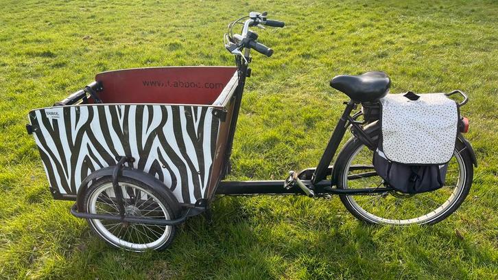 Goed lezen! Babboe Big Bakfiets elektrisch, Fietsen en Brommers, Fietsen | Bakfietsen, Gebruikt, Overige merken, 4 kinderen of meer