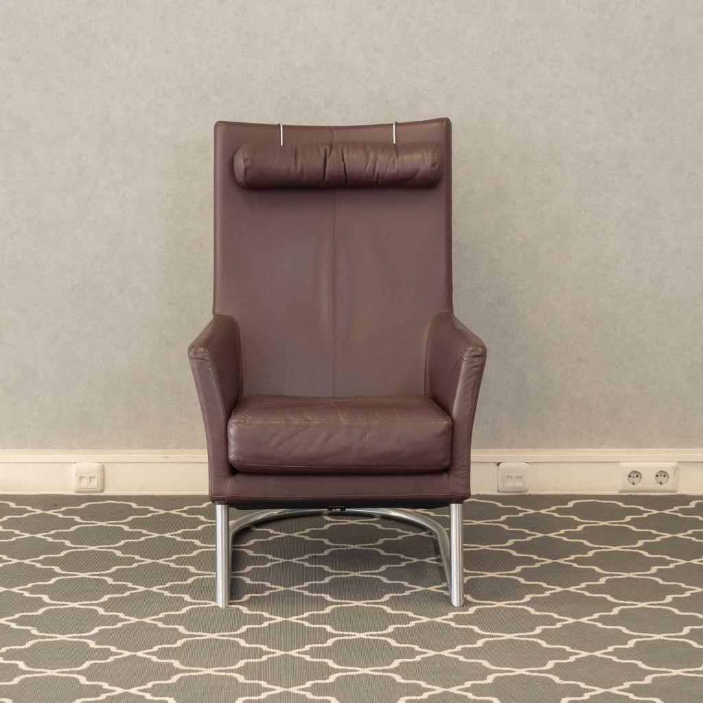 1x Montis Madonna fauteuil - aubergine, Niet ingevuld, Niet ingevuld, Leer, Ophalen of Verzenden