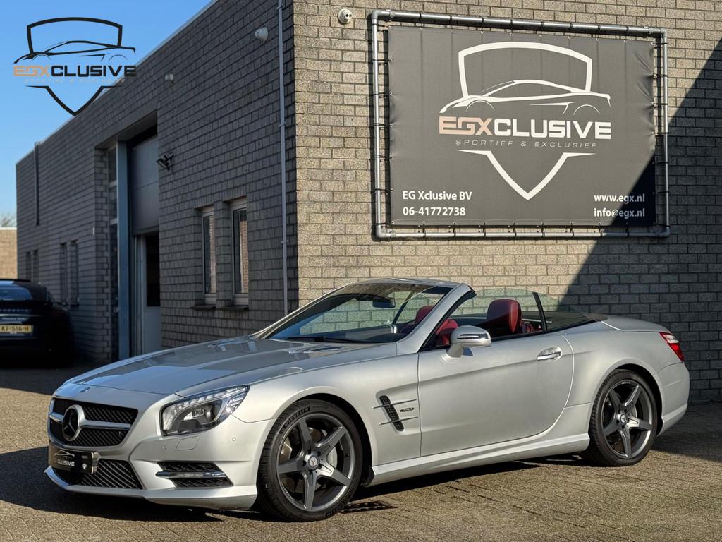 Mercedes-Benz SL-klasse 500 Edition 1 AMG/Camera/Blindspot/H, Auto's, Euro 5, Gebruikt, 8 cilinders, Cabriolet