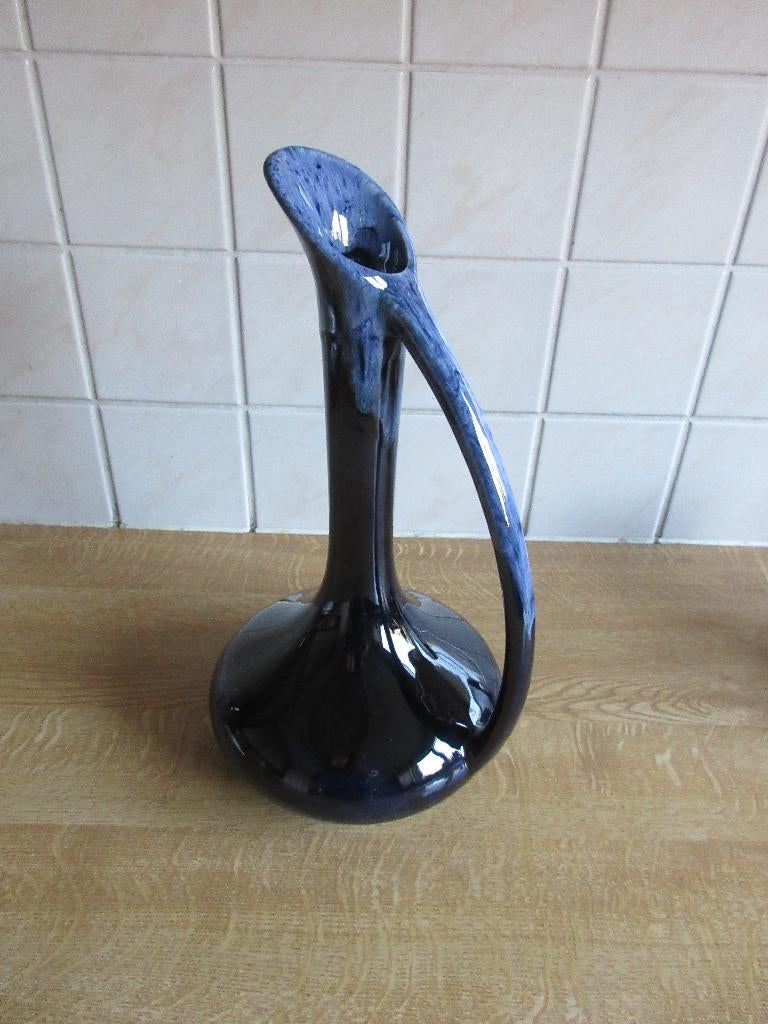 Anna van Briggle vaas kan vintage blauw Colorado Springs USA, Antiek en Kunst, Ophalen