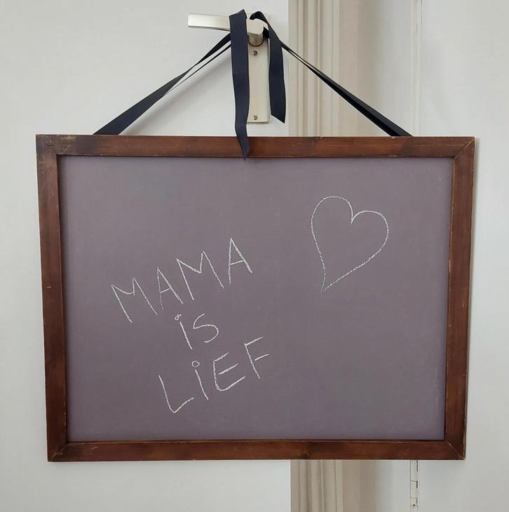 Krijtbord 65x50 Schoolbord Lijst Memobord Schilderij, Huis en Inrichting, Woonaccessoires | Memoborden, Ophalen