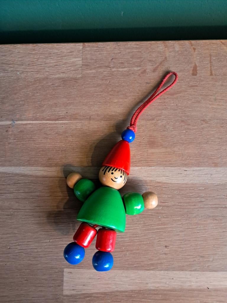 De Groene Merel houten poppetje selecta hanger, Kinderen en Baby's, Speelgoed | Houten speelgoed, Ophalen of Verzenden