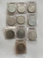 10 Zilveren Tientjes 1970 en 1973 Koningin Juliana, Postzegels en Munten, Munten | Nederland, Koningin Juliana, Setje, Zilver