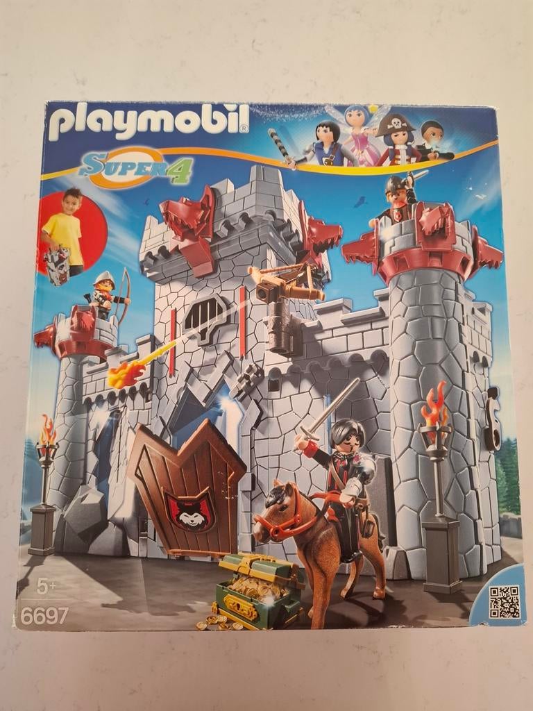 Playmobil Super4 Meeneemburcht, 6697, met doos en boekje, Kinderen en Baby's, Speelgoed | Playmobil, Ophalen of Verzenden, Zo goed als nieuw
