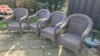 Gewoven tuinstoel x4 brandon, Tuin en Terras, Ophalen, Zo goed als nieuw, Kunststof