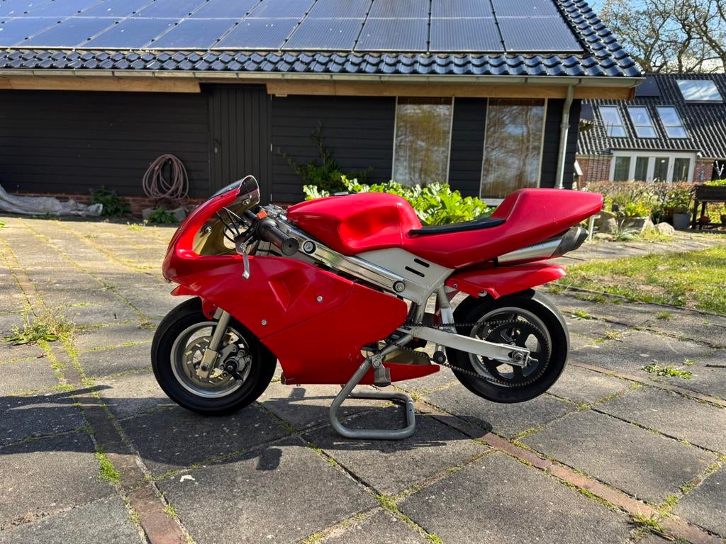 Dikke Rode 49cc minibike met nieuw snel blok, Ophalen, Nieuw, 50 cc, Overige typen