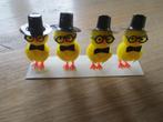 Paasdecoratie : Pasen - Set van 4 Paaskuikens.  Nieuw., Ophalen of Verzenden, Nieuw