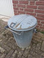 Zinken vuilnisemmer in prima staat, Ophalen, Zo goed als nieuw, Metaal, Minder dan 50 cm