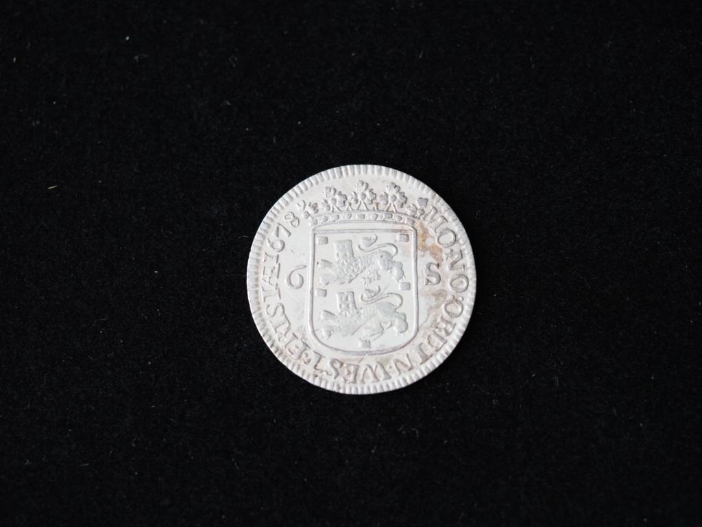 Scheepjesschelling west-friesland / 6 stuivers 1678, XF, Postzegels en Munten, Munten | Nederland, Vóór koninkrijk, Zilver, Losse munt