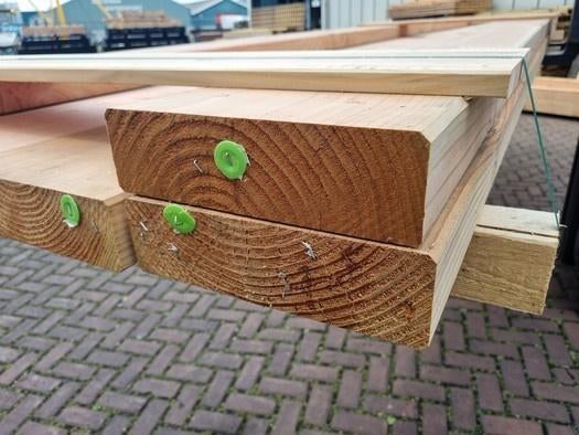 6 Douglas balken geschaafd 6.5x24.0 cm - 5.m - nr: tb139, Ophalen, Nieuw, 250 cm of meer, Balken