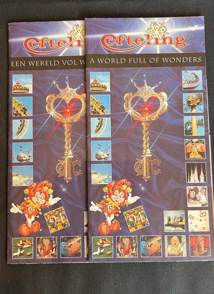 Efteling Parkfolder 1994 NL en UK, Verzamelen, Efteling, Gebruikt, Overige typen, Ophalen of Verzenden