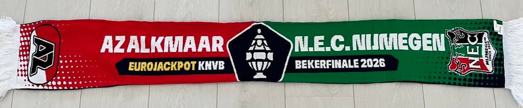Sjaal bekerfinale AZ - NEC NIEUW!, Verzamelen, Ophalen of Verzenden, Nieuw, AZ, Vaantje of Sjaal