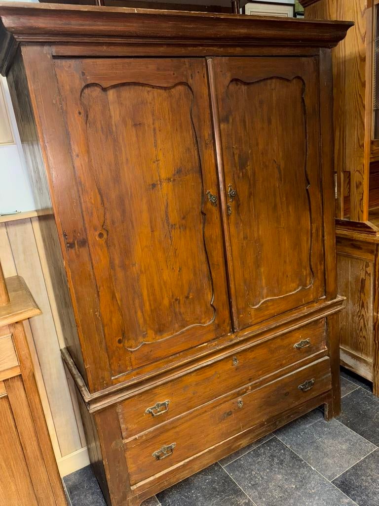 Antieke mahoniehouten kabinetkast, Antiek en Kunst, Ophalen of Verzenden