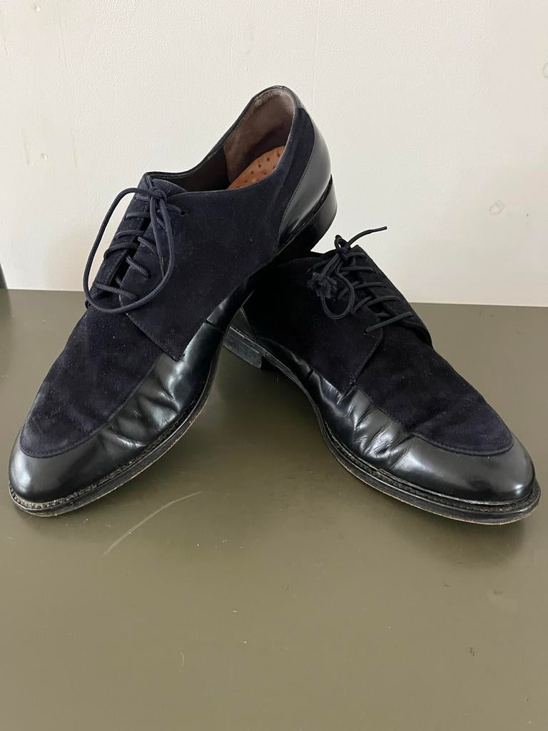 Paul Green & Fred de la Bretoniere leren damesschoenen, Ophalen of Verzenden, Gedragen, Blauw, Instappers