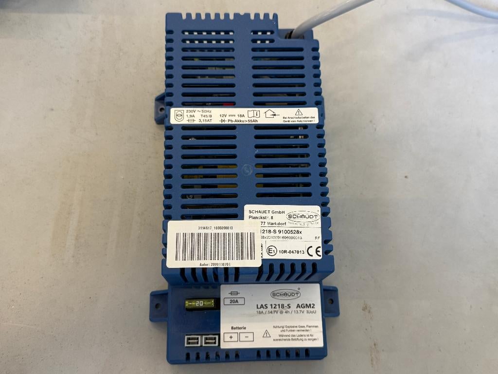 Schaudt LAS 1218-S AGM2 acculader, Ophalen of Verzenden, Zo goed als nieuw