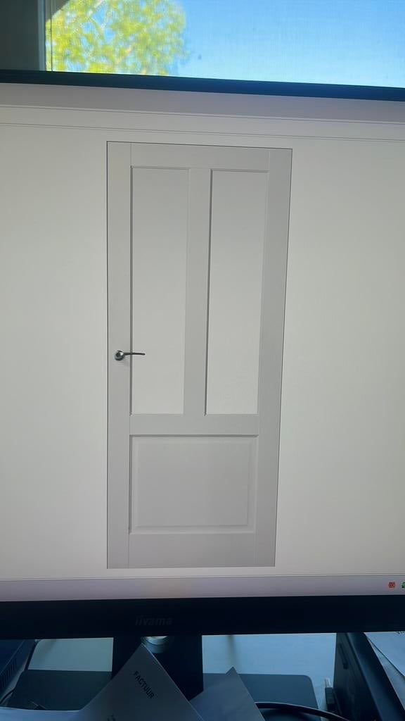 Nieuw Skantrea Binnendeur sks240 en sks231 met satinato glas, Ophalen, Zo goed als nieuw, Binnendeur, 200 tot 215 cm