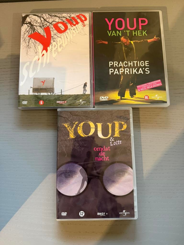 Youp van t Hek 3 DVD’s, Alle leeftijden, Ophalen of Verzenden, Zo goed als nieuw, Stand-up of Theatershow