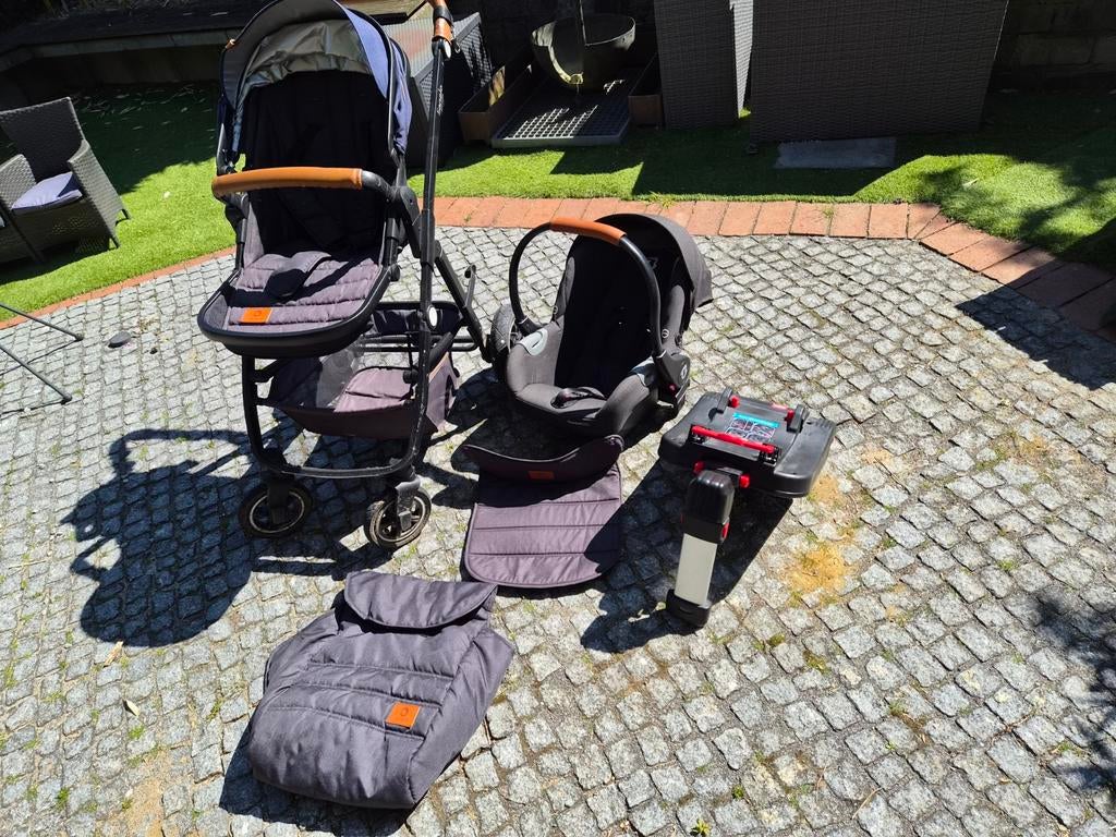 Lionelo Amber 3-in-1 Combiwagen met autostoeltje en isofix, Kinderen en Baby's, Kinderwagens en Combinaties, Gebruikt, Combiwagen