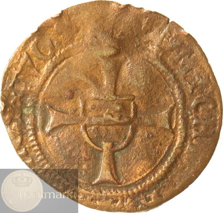 Antwerpen - Dubbele Brabantse Mijt z.j. (1521-1536), Postzegels en Munten, Munten | Nederland, Losse munt, Overige waardes, Vóór koninkrijk