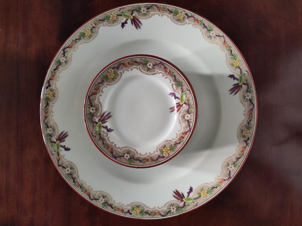 Porseleinen gebakset Limoges, Ophalen