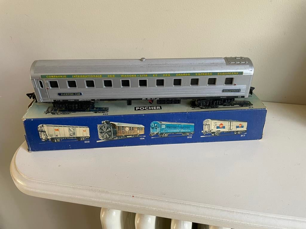 Pocher H0 CIWL Slaaprijtuig 204/2 - Vintage Model, Hobby en Vrije tijd, Modeltreinen | H0, Overige merken, Gelijkstroom of Wisselstroom