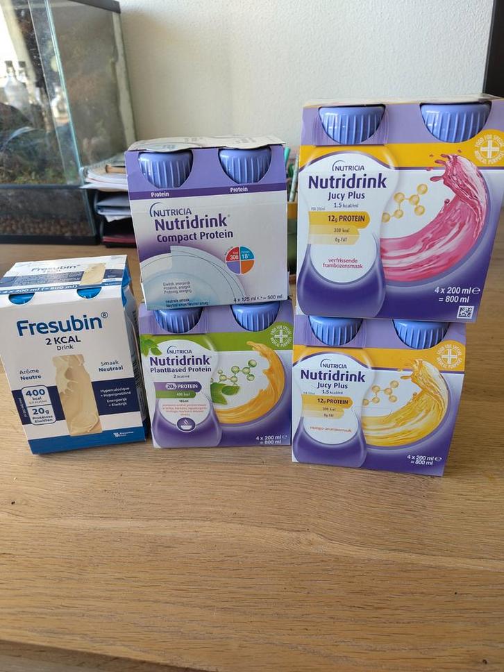 Diverse nutridrink merk Nutricia en Fresubin, Diversen, Levensmiddelen, Ophalen
