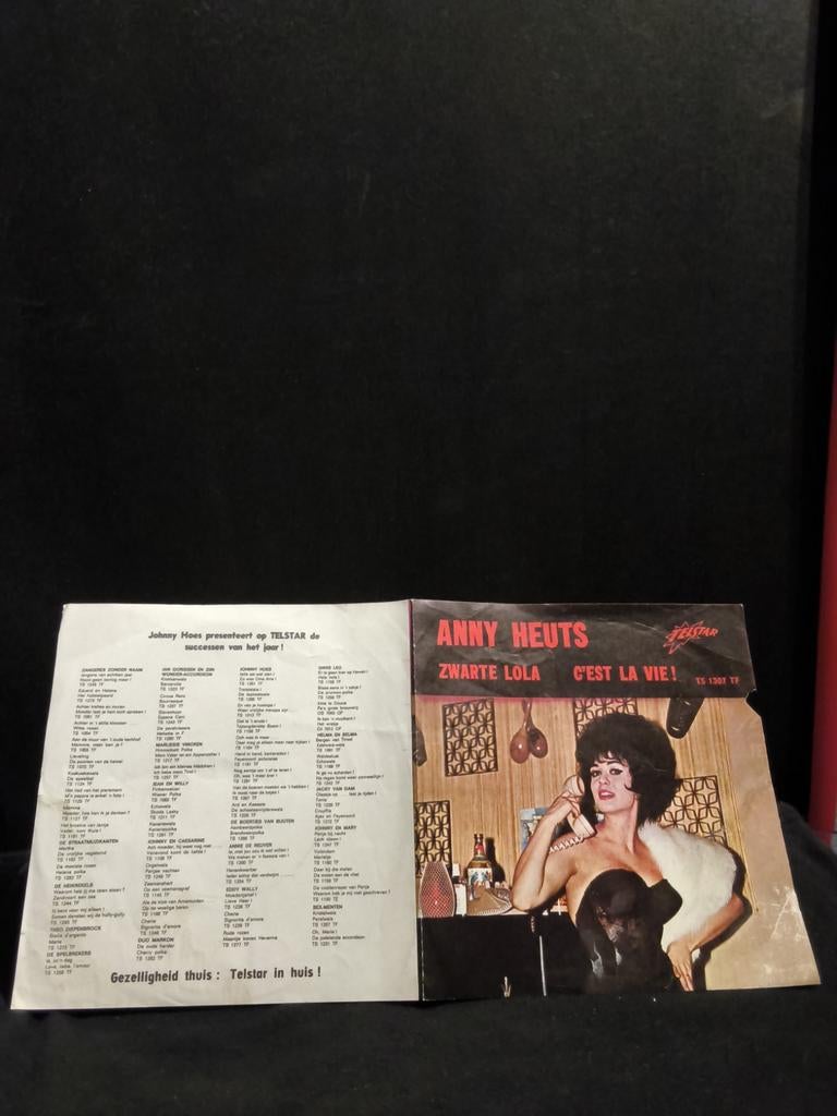 Anny Heuts. Zwarte Lola. Vaste prijs €1., Ophalen of Verzenden, Gebruikt, 7 inch, Levenslied of Smartlap
