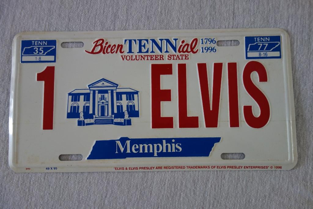 Auto nummerbord Elvis Memphis, Ophalen of Verzenden, Nieuw, Overige typen