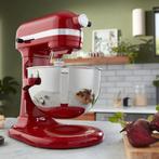 KitchenAid 5KSM55SXXEER - 5,2 L – Rood - Heavy Duty, 4 liter of meer, Nieuw, 3 snelheden of meer, Ophalen of Verzenden