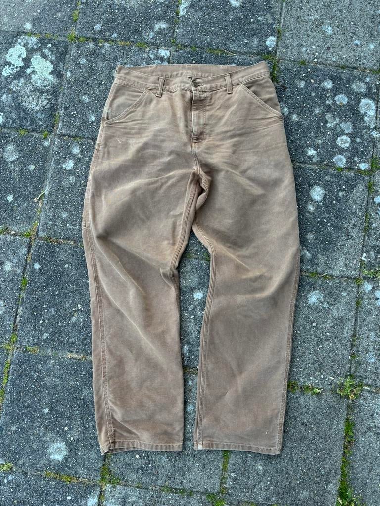 Vintage Carhartt Single Knee 32x32, Kleding | Heren, Broeken en Pantalons, Maat 52/54 (L), Bruin, Verzenden, Zo goed als nieuw