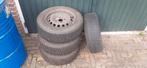 Winterbanden op velg 185/65 R14 Continental, Ophalen, 14 inch, Banden en Velgen, 185 mm