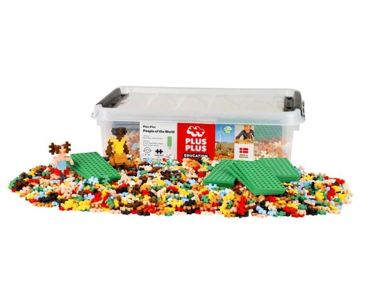 Plus-Plus People of the World - met 2400 steentjes, Kinderen en Baby's, Speelgoed | Bouwstenen, Nieuw, Overige merken, Verzenden