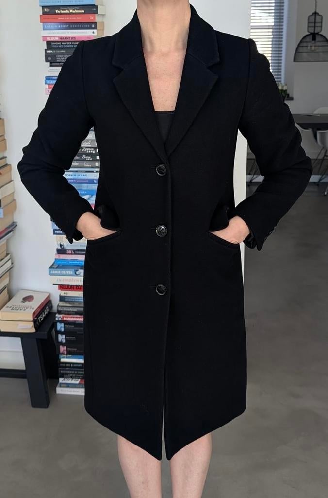 Modström zwarte jas - Maat S, Kleding | Dames, Jassen | Zomer, Ophalen of Verzenden, Zo goed als nieuw, Maat 36 (S), Zwart