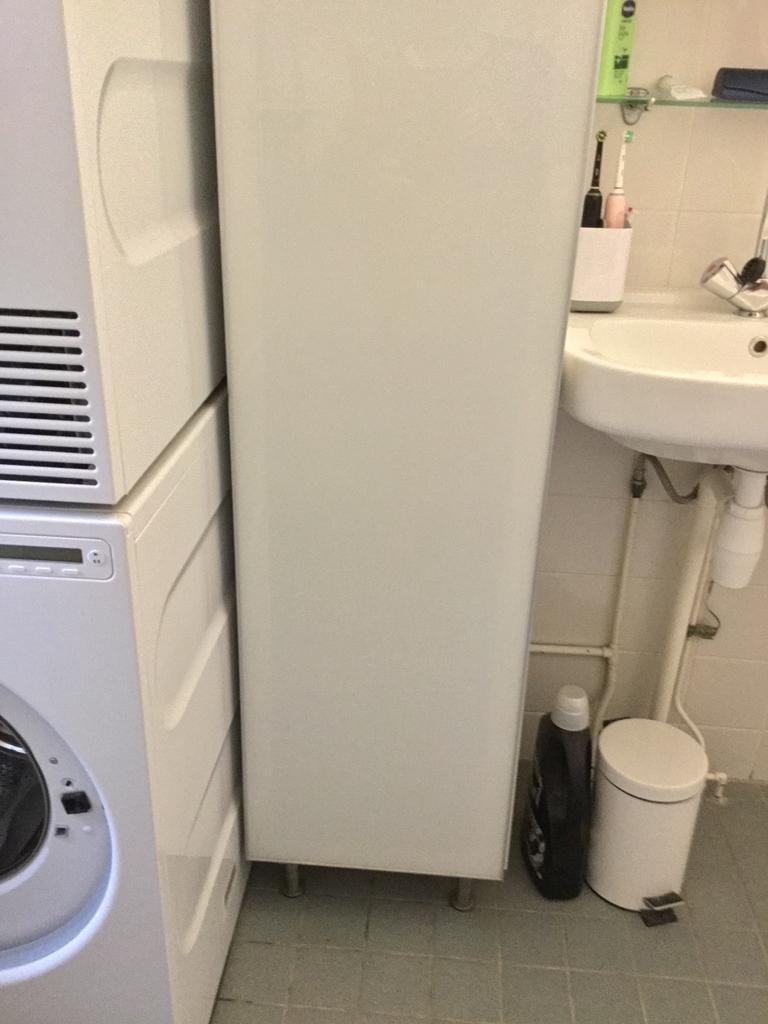 Ikea, glazen deur voor faktum kast., Ophalen, Minder dan 50 cm, Wit, Zo goed als nieuw