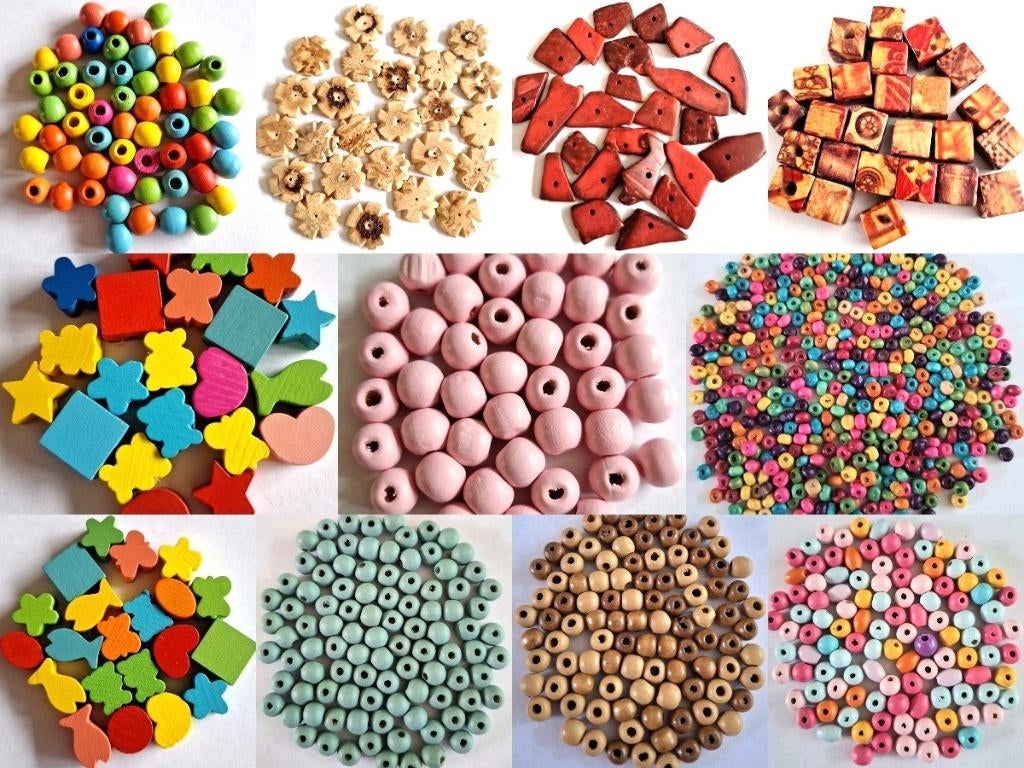 Opruiming Houten kralen sets nu 0,75 euro per set uitzoeken, Hobby en Vrije tijd, Kralen en Sieraden maken, Verzenden, Nieuw, Kraal