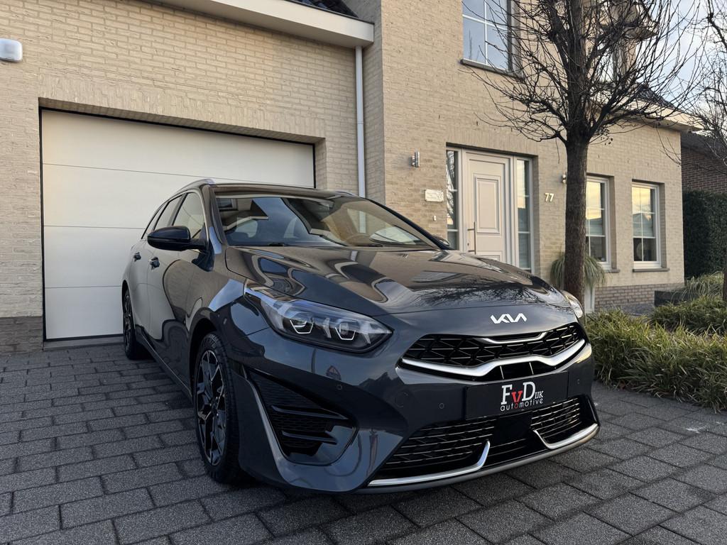 Kia Ceed Sportswagon 1.0 T-GDi 120pk GT-Line Navi Leder Carp, Voorwielaandrijving, Gebruikt, Zwart, Leder