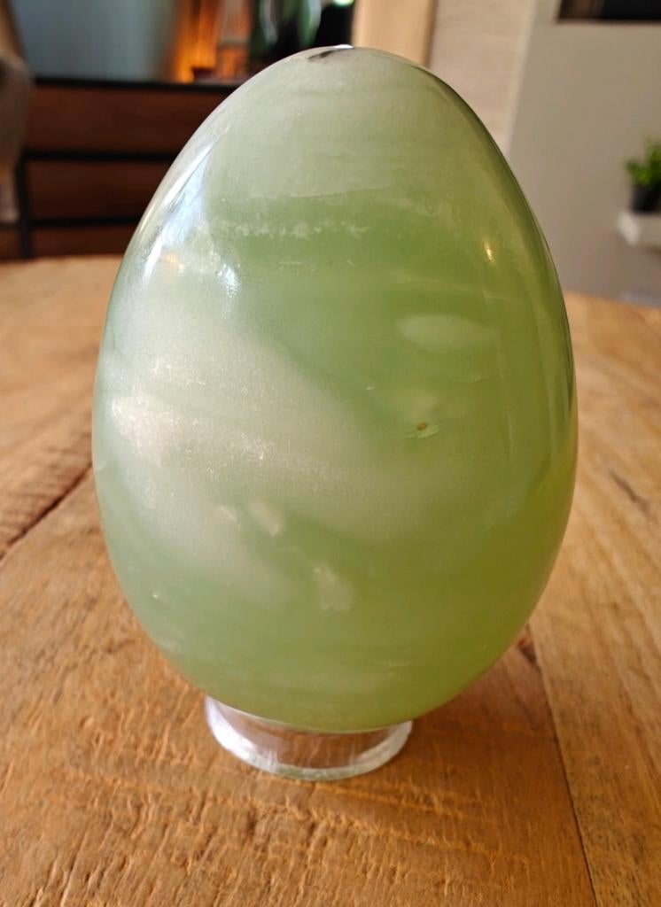 Serpentijn jade ei, Ophalen of Verzenden