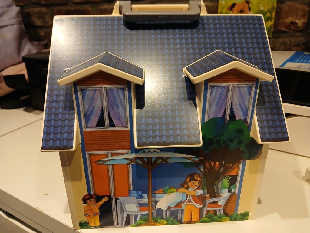 Playmobil huis met diverse poppetjes en meubels, Ophalen, Gebruikt, Complete set