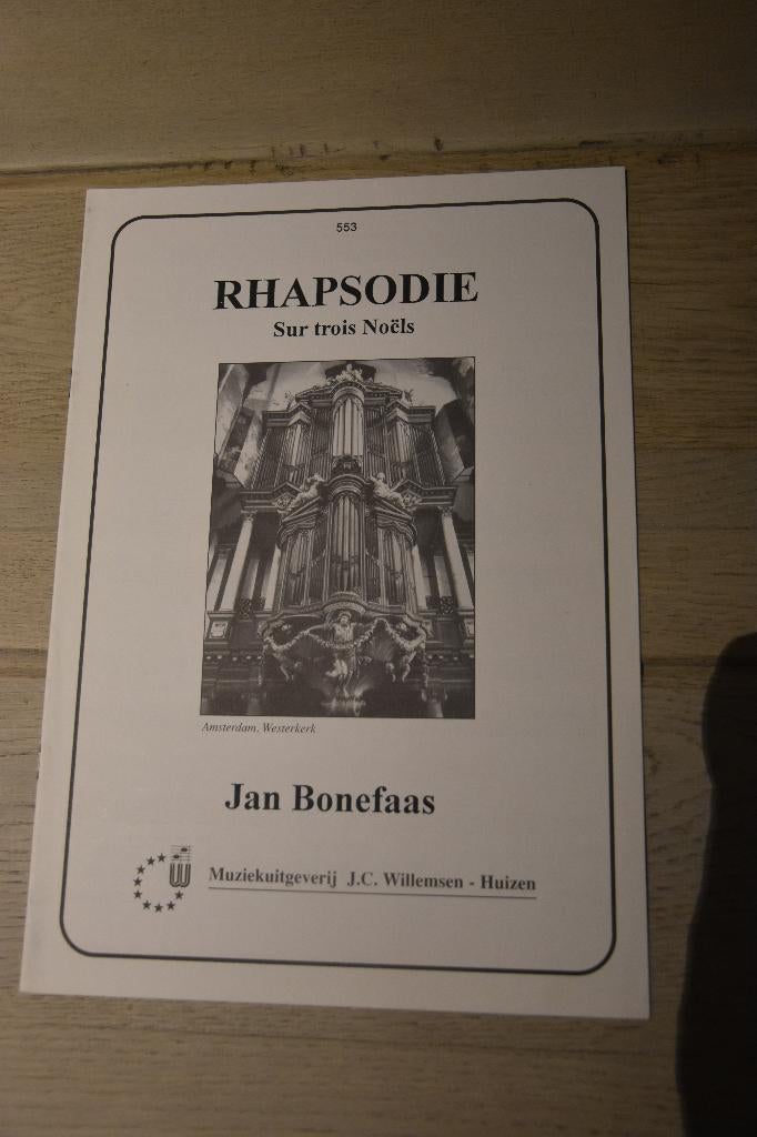 Jan Bonafaas Rhapsodie Sur trois Noëls, Muziek en Instrumenten, Bladmuziek, Ophalen of Verzenden, Zo goed als nieuw, Artiest of Componist