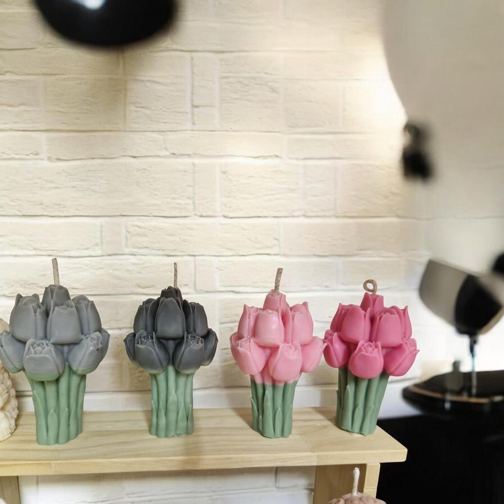 Tulpen Kaarsjes in Diverse Kleuren - Prijs per Stuk, Overige materialen, Nieuw, Ophalen of Verzenden, Kaars