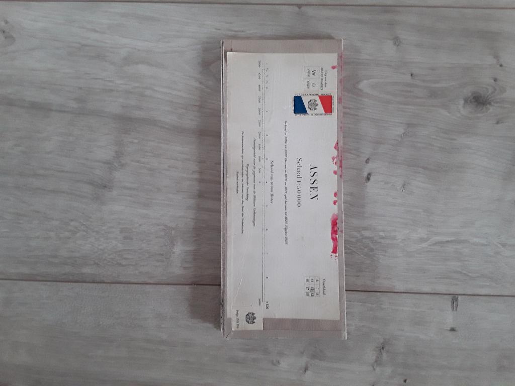 Assen, Oude topografische kaart op linnen Schaal 1:50000, Boeken, Atlassen en Landkaarten, Gelezen, Verzenden, Landkaart, 1800 tot 2000