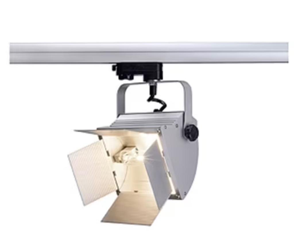 Stoere theaterspots 1 x gebruikt, Ophalen, Halogeen, Metaal of Aluminium, Zo goed als nieuw