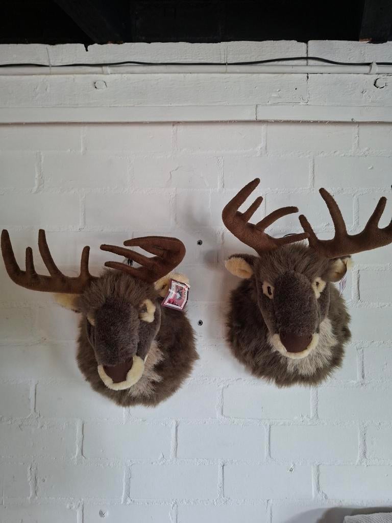 Pluche dierenhoofden., Ophalen of Verzenden, Overige typen