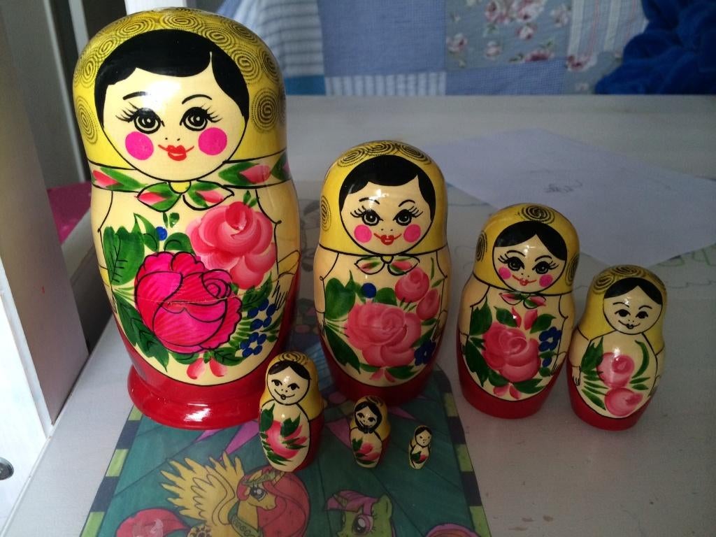 7delig klassieke Semenov matroeshka baboushka matroesjka pop, Ophalen of Verzenden, Nieuw