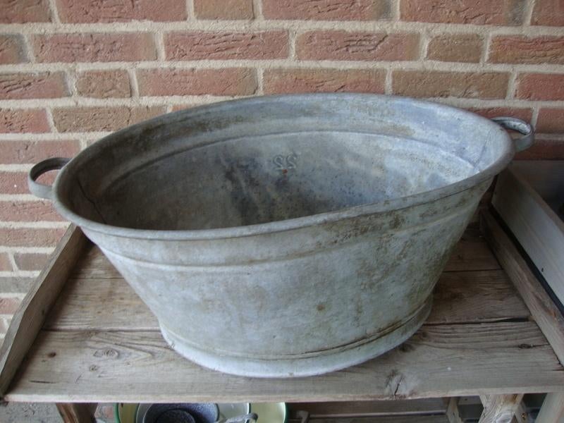 Zinken teiltje, waterdicht., Ophalen, Overige materialen, Gebruikt, Minder dan 30 cm