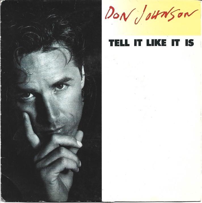 Don Johnson - Tell it like it is uit 1989, Cd's en Dvd's, Vinyl Singles, Gebruikt, Single, Pop, 7 inch, Verzenden
