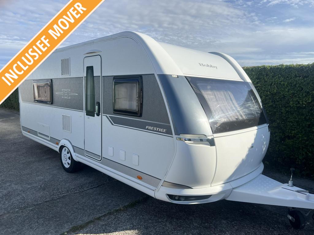 Hobby Prestige 560 WFU - Mover - Zonnepaneel - Aparte douche, Rondzit, Hobby, Bedrijf, Schokbreker