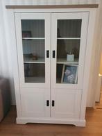 Buffetkast wit met houten blad - 117x183x50 cm, Huis en Inrichting, Kasten | Buffetkasten, Ophalen, 100 tot 150 cm, 150 tot 200 cm