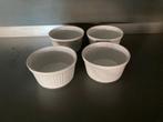 Ramekins ovenschaaltjes 4 stuks doorsnede 9,5 cm, Ophalen of Verzenden, Overige stijlen, Aardewerk, Schaal of Schalen