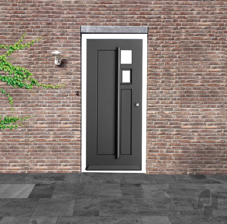 Tijdloze houten voordeur buitendeur Deventer 93x201,5/211,5, Niet ingevuld, 80 tot 100 cm, Niet ingevuld, Nieuw